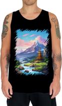 Camiseta Regata Templo Budista Anime Buda 1 Camiseta Regata Templo Budista Anime Buda 1