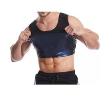 Camiseta Regata Termica Cinta Camisa Compressão Abdominal Masculino Sauna Modeladora Redutora Medidas