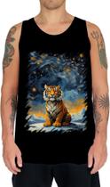 Camiseta Regata Tigre Noite Estrelada Van Gogh 2