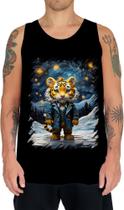 Camiseta Regata Tigre Noite Estrelada Van Gogh 5