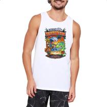 Camiseta Regata Tiki and Iguana Beach Camiseta Regata Tiki and Iguana Beach