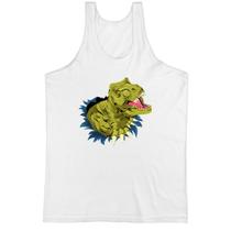 Camiseta Regata Tiranossauro Rex Rasgando a Camisa