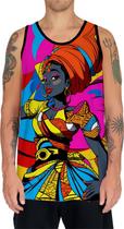 Camiseta Regata Tshirt Africa PopArt Mul.her Africana Arte 3