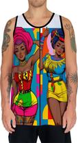 Camiseta Regata Tshirt Africa PopArt Mul.her Africana Arte 4