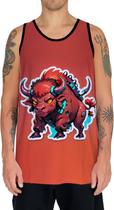 Camiseta Regata Tshirt Animais Cyberpunk Búfalo Africa HD 3 Camiseta Regata Tshirt Animais Cyberpunk Búfalo Africa HD 3