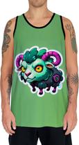 Camiseta Regata Tshirt Animais Cyberpunk Carneiro Bode Cabra Camiseta Regata Tshirt Animais Cyberpunk Carneiro Bode Cabra