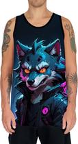 Camiseta Regata Tshirt Animais Cyberpunk Lobos Matilha HD 3