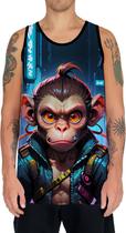 Camiseta Regata Tshirt Animais Cyberpunk Macacos Gorilas 3