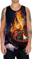 Camiseta Regata Tshirt Baralho Poker Roleta Sorte Dados 3