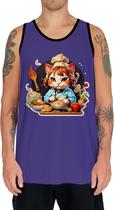 Camiseta Regata Tshirt Chefe Gato Cozinheiro Cozinha 3