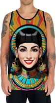 Camiseta Regata Tshirt Cleopatra Pop Art Egito Egipcia HD 3