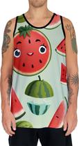 Camiseta Regata Tshirt Coleção de Frutas Melancias Melão 2