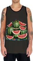 Camiseta Regata Tshirt Coleção de Frutas Melancias Melão 4
