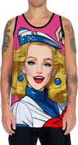 Camiseta Regata Tshirt Estampa Mu.lher Marinheira Pop Art 5