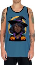 Camiseta Regata Tshirt Halloween Bruxa Afro Terror Negra 8