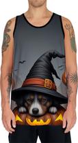 Camiseta Regata Tshirt Halloween Cachorros Fofos Fantasia 1