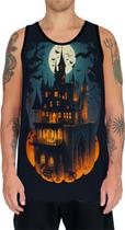 Camiseta Regata Tshirt Halloween Cenário Castelo Terror 1