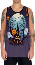 Camiseta Regata Tshirt Halloween Cenário Castelo Terror 4