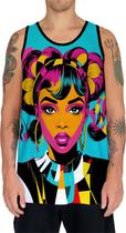 Camiseta Regata Tshirt Mu.lher Negra Preta PopArt Cultura 5 - Enjoy Shop