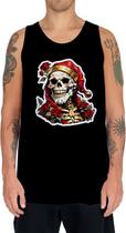 Camiseta Regata Tshirt Natal Festa Papai Noel Caveira Dark 3 Camiseta Regata Tshirt Natal Festa Papai Noel Caveira Dark 3