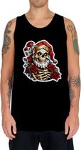 Camiseta Regata Tshirt Natal Festa Papai Noel Caveira Dark 4 Camiseta Regata Tshirt Natal Festa Papai Noel Caveira Dark 4