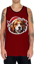 Camiseta Regata Tshirt Natal Festas Beagle Cachorro Noel 1 Camiseta Regata Tshirt Natal Festas Beagle Cachorro Noel 1