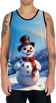 Camiseta Regata Tshirt Natal Festas Boneco de Neve Noel 1 Camiseta Regata Tshirt Natal Festas Boneco de Neve Noel 1