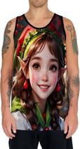 Camiseta Regata Tshirt Natal Festas Elfa Duende Neve HD 1 Camiseta Regata Tshirt Natal Festas Elfa Duende Neve HD 1