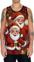 Camiseta Regata Tshirt Natal Festas Papai Noel Trenó Neve 5