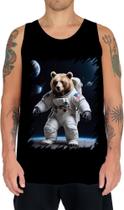 Camiseta Regata Urso Astronauta Espaço 3