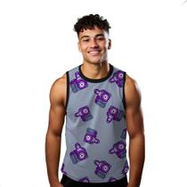 Camiseta Regata Verão Estilo Moda Praia Câmeras Profissional Fotográfica Roxa Fotos 1473