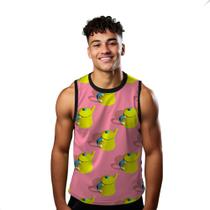 Camiseta Regata Verão Estilo Moda Praia Chaleira Cartoon Amarela Calor Ferver 1164