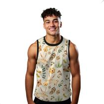 Camiseta Regata Verão Estilo Moda Praia Coelho Cartoon Plantas 973 Camiseta Regata Verão Estilo Moda Praia Coelho Cartoon Plantas 973