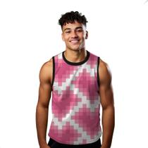 Camiseta Regata Verão Estilo Moda Praia Coração Pixel Amor Vermelho 1194 Camiseta Regata Verão Estilo Moda Praia Coração Pixel Amor Vermelho 1194