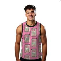 Camiseta Regata Verão Estilo Moda Praia Doces Cartoon Açucar Vendas 1083