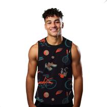 Camiseta Regata Verão Estilo Moda Praia Esportes Ciclismo Tênis Bem-Estar 1132