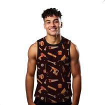 Camiseta Regata Verão Estilo Moda Praia Ferramentas Obra Trabalho 1334 Camiseta Regata Verão Estilo Moda Praia Ferramentas Obra Trabalho 1334