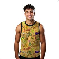 Camiseta Regata Verão Estilo Moda Praia Legumes Comida Food 1055