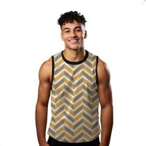 Camiseta Regata Verão Estilo Moda Praia Listras Zig Zag Cartoon Amarelo 1817 Camiseta Regata Verão Estilo Moda Praia Listras Zig Zag Cartoon Amarelo 1817