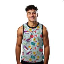 Camiseta Regata Verão Estilo Moda Praia Maçã Campeão Troféu Estudos 1317 Camiseta Regata Verão Estilo Moda Praia Maçã Campeão Troféu Estudos 1317