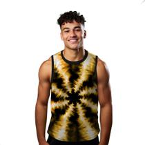 Camiseta Regata Verão Estilo Moda Praia Manchas Brilho Explosão Dourada 1597 Camiseta Regata Verão Estilo Moda Praia Manchas Brilho Explosão Dourada 1597