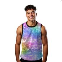 Camiseta Regata Verão Estilo Moda Praia Manchas Cartoon Universo Colorido 1594 Camiseta Regata Verão Estilo Moda Praia Manchas Cartoon Universo Colorido 1594