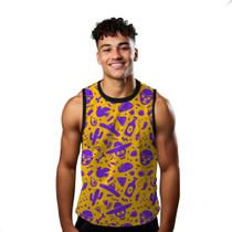 Camiseta Regata Verão Estilo Moda Praia México Cartoon Tradição 991