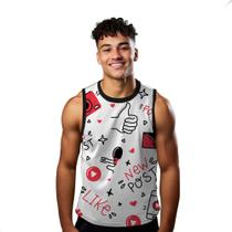 Camiseta Regata Verão Estilo Moda Praia New Post Like Influencer Vídeos Desenho 1189 Camiseta Regata Verão Estilo Moda Praia New Post Like Influencer Vídeos Desenho 1189