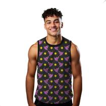 Camiseta Regata Verão Estilo Moda Praia Pizza Galáctica Estelar Cartoon 1645 Camiseta Regata Verão Estilo Moda Praia Pizza Galáctica Estelar Cartoon 1645