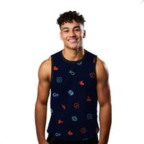 Camiseta Regata Verão Estilo Moda Praia Redes Sociais Famosas Celular 1220