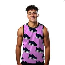 Camiseta Regata Verão Estilo Moda Praia Sapatos Tênis Cartoon Arte Calçados 1170 Camiseta Regata Verão Estilo Moda Praia Sapatos Tênis Cartoon Arte Calçados 1170