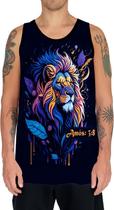 Camiseta Regata Versiculo Leão de Judá Rei Amós 3:4 Jesus 1 Camiseta Regata Versiculo Leão de Judá Rei Amós 3:4 Jesus 1