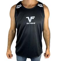 Camiseta Regata Via Federal Camiseta Dry Fit Fitness
