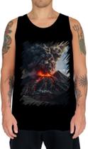 Camiseta Regata Vulcão em Erupção Destruição 1